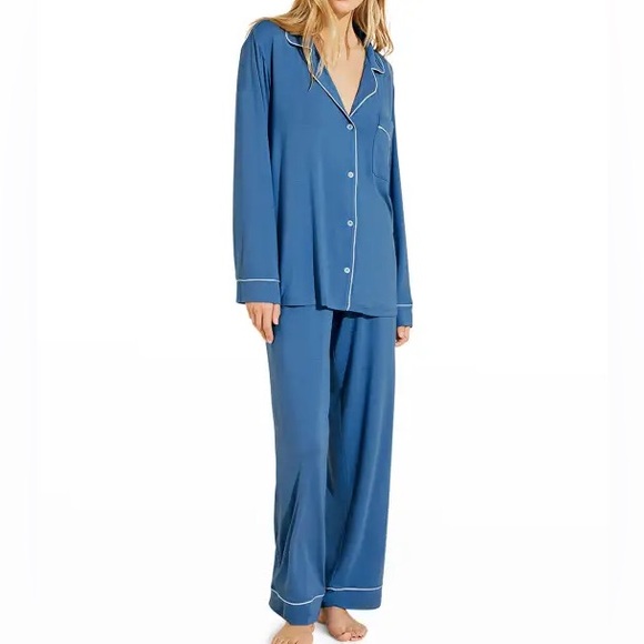 Eberjey Other - Eberjey L Gisele Long-Sleeve Tencel Pajama Set in Blue